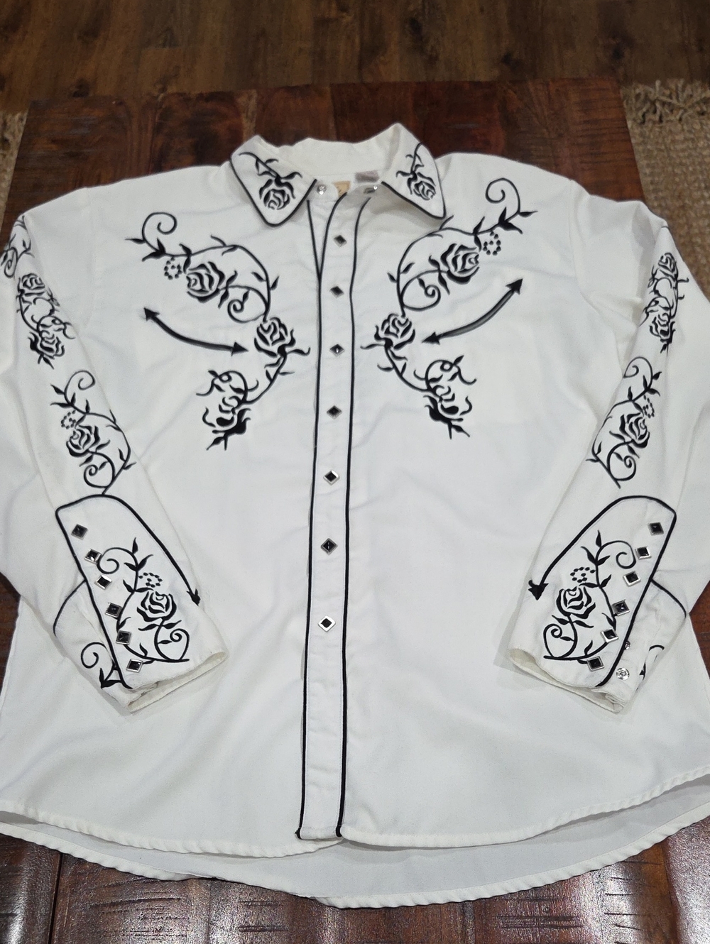 Vintage Scully Long Sleeve Snap Shirt Size Large